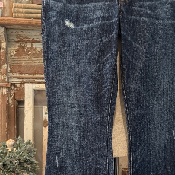 J BRAND BELL BOTTOM LONG JEANS | WIDE LEG FLARE | DARK WASH | HEAVY WEIGHT DENIM - Picture 6 of 12